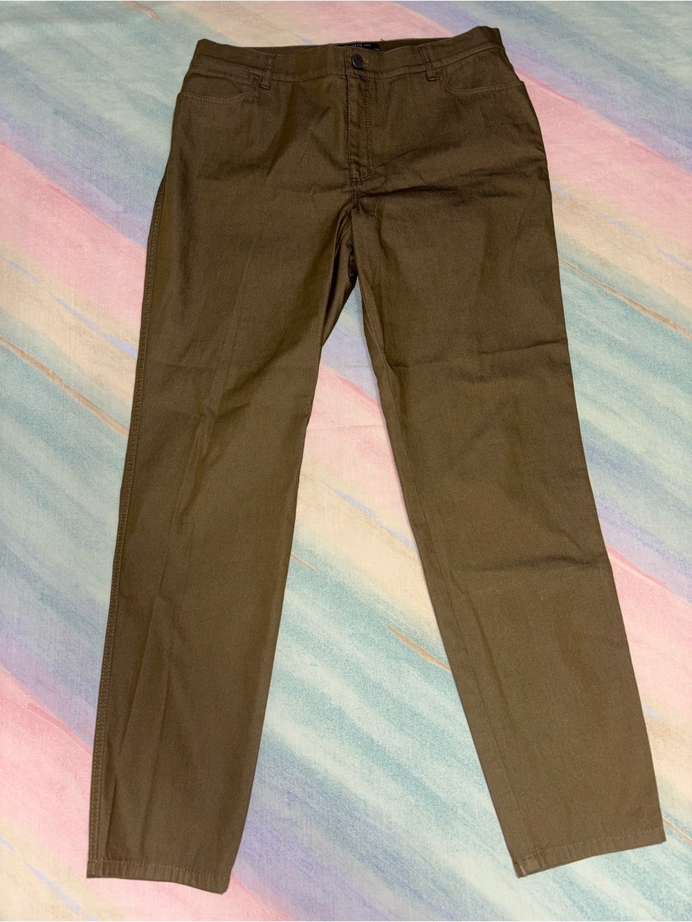 Lafayette 148 New York Brown Straight-Leg Pants